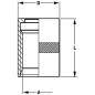 Tuleja Ø21x31mm DN10 ocynk