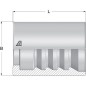 Tuleja Ø19x25.5mm DN6 ocynk Alfagomma