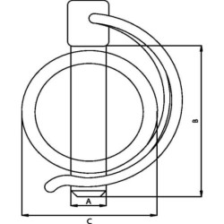 Zawleczka rurkowa ocynk 8x34 mm gopart