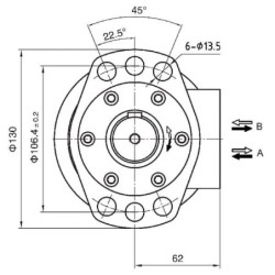 Silnik orbitalny 400cc gopart