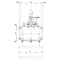 Hydrauliczna stopa podporowa z pompą ręczną 5.7 t