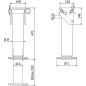 Hydrauliczna stopa podporowa z pompą ręczną 3,3 t