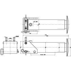 Stopa podporowa hydrauliczna 65-250CS z szybkozłączem