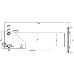 Stopa podporowa hydrauliczna 65-250CS z szybkozłączem