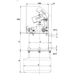 Hydrauliczna stoka podporowa z pompą ręczną 3,3 t