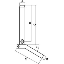 Sworzeń wieszaka 22x93 mm