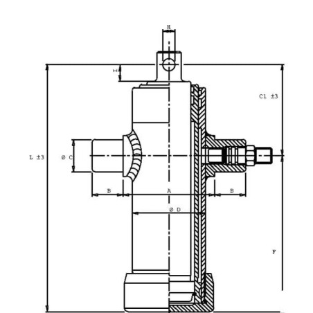 Siłownik teleskopowy TC 2024F