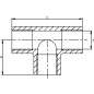 Trójnik 3 x gwint wewnętrzny 3/4 BSP