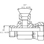 "Trójnik gwint wew./zew./zew. 3/4"" BSP"