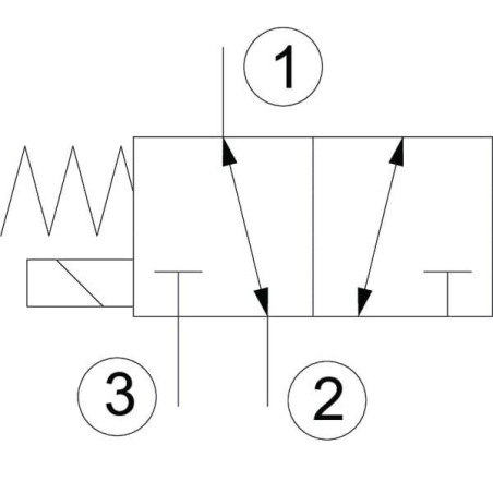 Zawór 3/2 SV 082302 12VDC A04