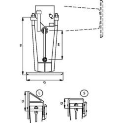 Stopa podporowa kwadratowa 70x70 mm 4500 kg