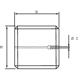 Śruba dławiąca SSM M6 ø 0.8 mm stalowa