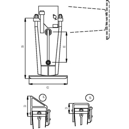 Stopa podporowa kwadratowa 70x70 mm 4500 kg