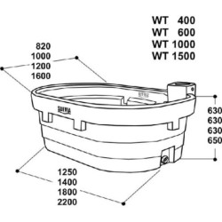 Poidło pastwiskowe model WT1000