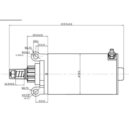 Rozrusznik 12V 1.0kW