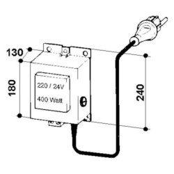 Transformator 230/24V model 392