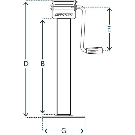 Stopa podporowa DG709W