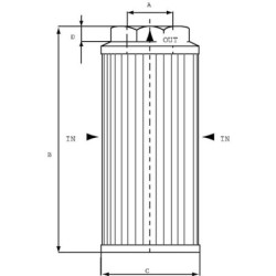 "Filtr ssawny 90 µm, 1/2"" BSP z bypass"