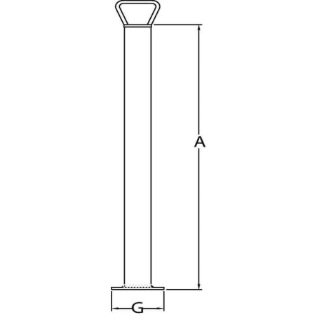 Stopa podporowa Ø 48 mm 600 mm