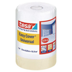 Folia zabezpieczająca HDPE z taśmą Easy Cover® universalna 33 m x 550 mm