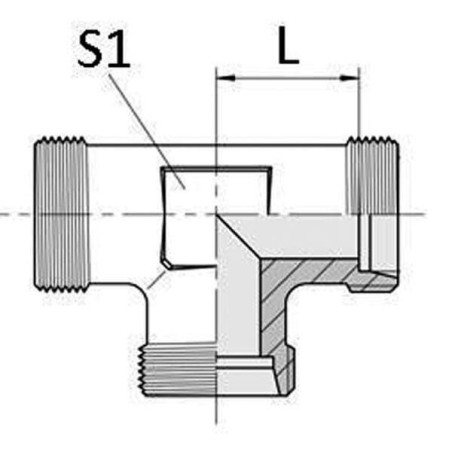 Złącze trójnikowe M14x1.5 8L