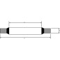 Podkładka metalowo-gumowa, 5,21 x 8,38 x 1,22 mm