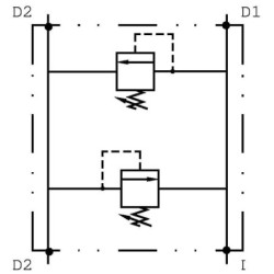 Zawór ograniczający ciśnienie podwójny