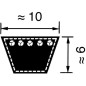 "Pas klinowy Optibelt, Z29 1/2"" 10x750"