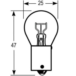 Żarówka P21W 12V 21W Vapormatic