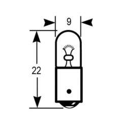 Żarówka T4W 12V 4W Vapormatic