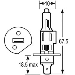 Żarówka H1 12V 55W Vapormatic