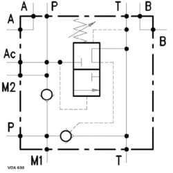 Zawór ładowania akumulatora ciśnienia VDA-FL-6-38