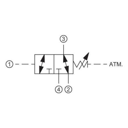 "Zawór2/2 obsługiwany hydraulicznie 1/2"" VDP 06"