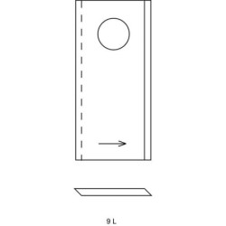 Nożyk kosiarki rotacyjnej lewy 96x48x4 mm otwór Ø 19 mm okrągły pasuje do Deutz Fahr 25 szt.