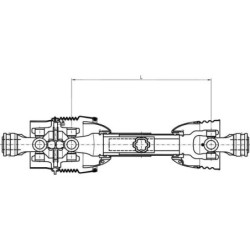 Wał przegubowy szerokokątny V CvJ 60 L=1210 mm Comer