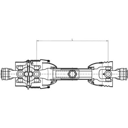 Wał przegubowy szerokokątny V CvJ 80 L=1210 mm Comer