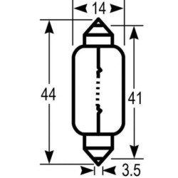 Żarówka C18W 12V 18W Vapormatic