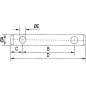 Sworzeń łącznika górnego 19x152 mm Cat.1 Vapormatic