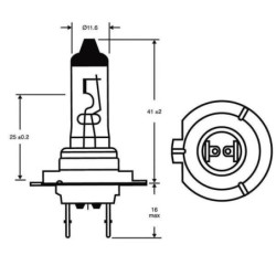 Żarówka Halogen H7 12V 55W PX26d Vapormatic