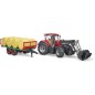 Bruder Ciągnik Case IH Optum 300 CVX z ładowaczem czołowym i przyczepą U03198