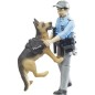 Bruder Figurka policjant z psem U62150