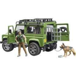 Bruder Land Rover Defender ze strażnikiem leśnym i psem U02587