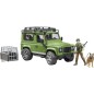 Bruder Land Rover Defender ze strażnikiem leśnym i psem U02587