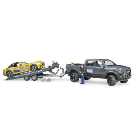 Bruder Pickup RAM 2500 Power wagon z zespołem wyścigowym Bruder U02504