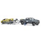 Bruder Pickup RAM 2500 Power wagon z zespołem wyścigowym Bruder U02504