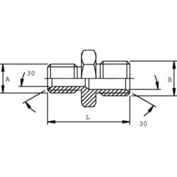 Złącze proste redukcyjne 3/8 x 1/8 BSP