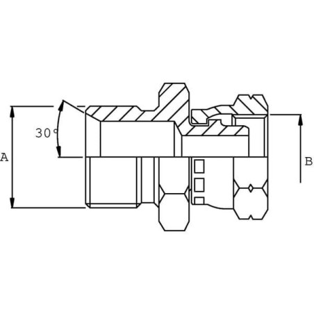 Adapter 1/4 BSP x M14