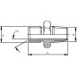 Złączka dwuwkrętna 1/2 x 3/8NPT