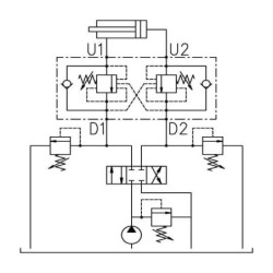 "Zawór zwrotno-hamujący N1116 1/2"" G5P4"