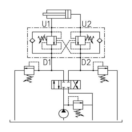 "Zawór zwrotno-hamujący N1116 1/2"" G5P4"